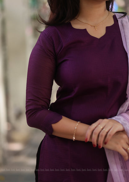 Plumtide Top & Dupatta Set