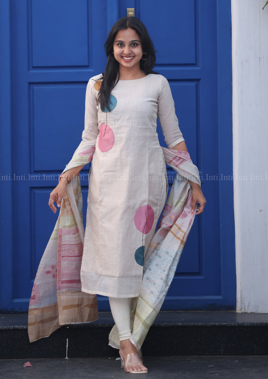 Polka Pop Top & Dupatta Set