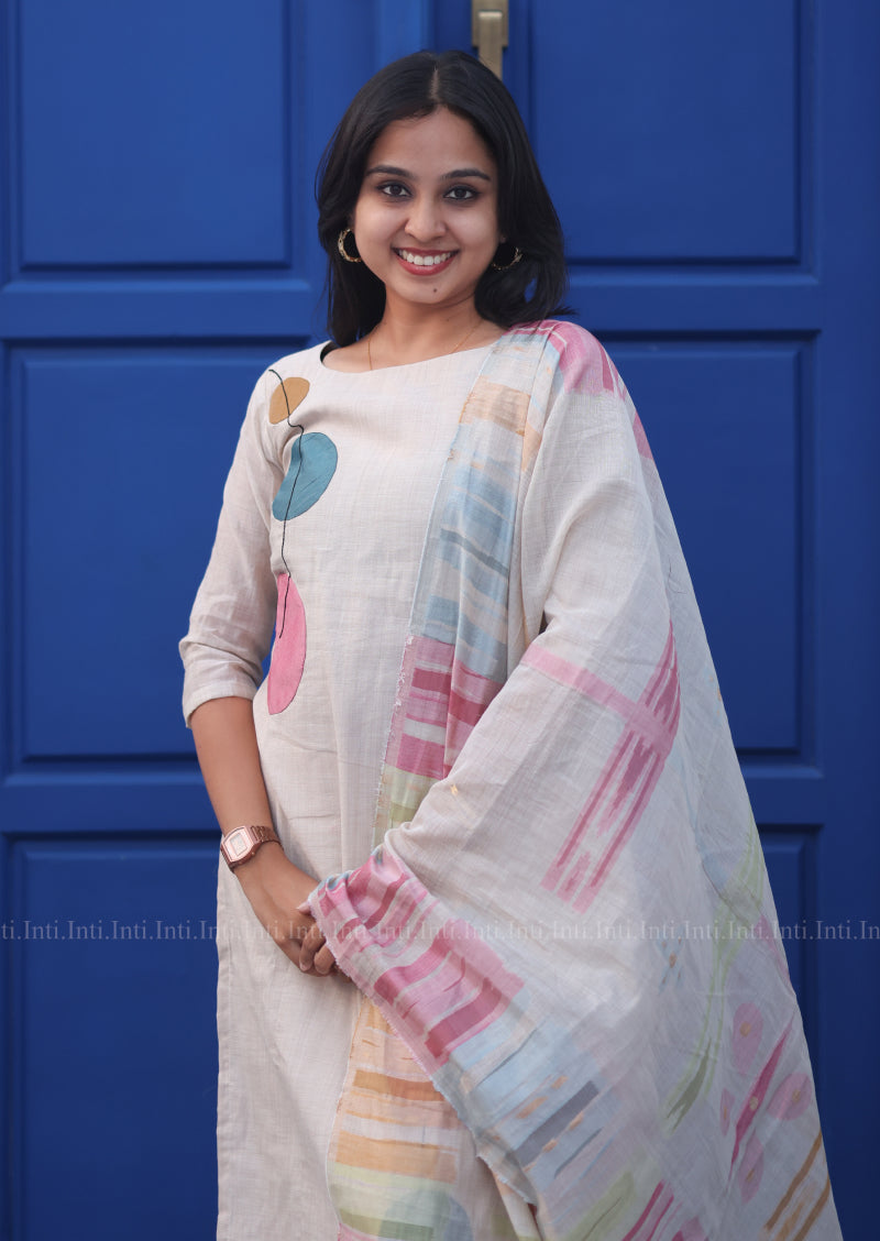 Polka Pop Top & Dupatta Set