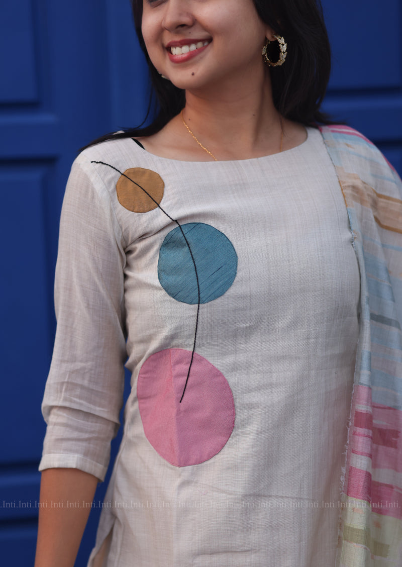 Polka Pop Top & Dupatta Set