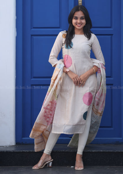 Polka Pop Top & Dupatta Set