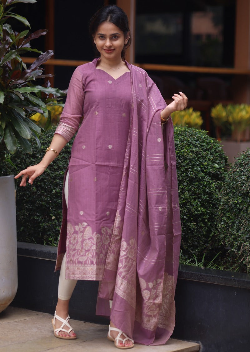 Primula Thistle Top & Dupatta Set