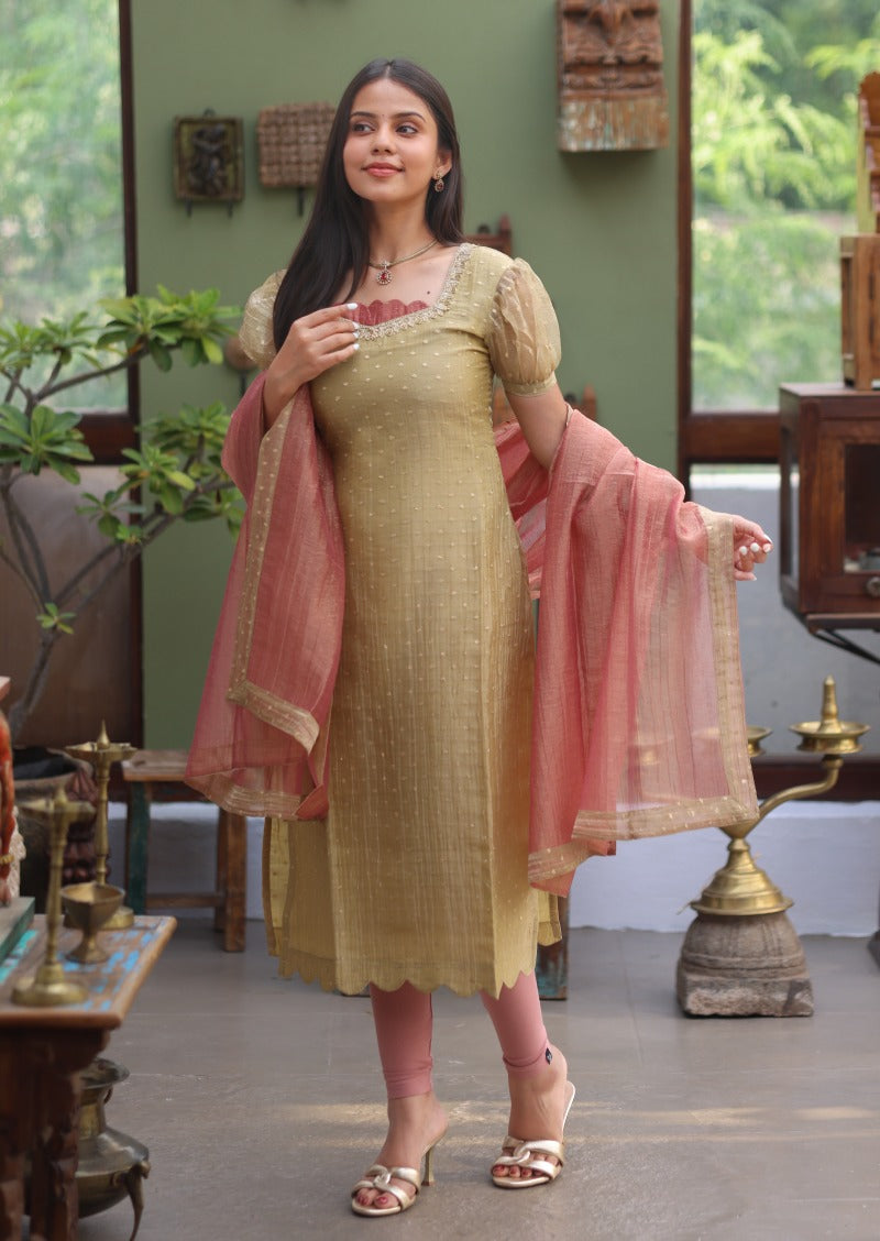 Riona Selene Top & Dupatta Set