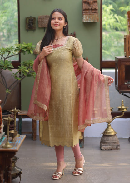 Riona Selene Top & Dupatta Set