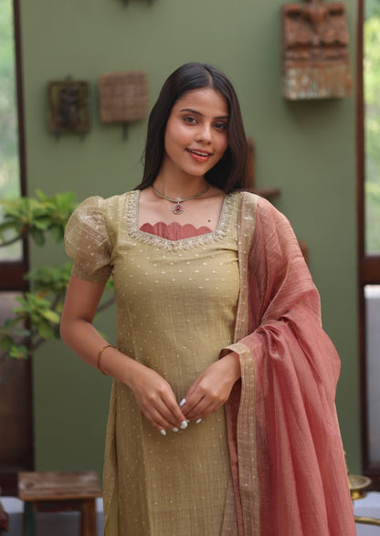 Riona Selene Top & Dupatta Set