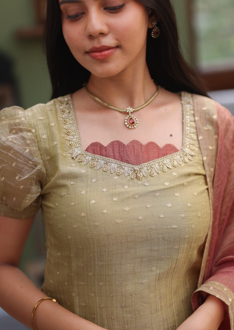Riona Selene Top & Dupatta Set