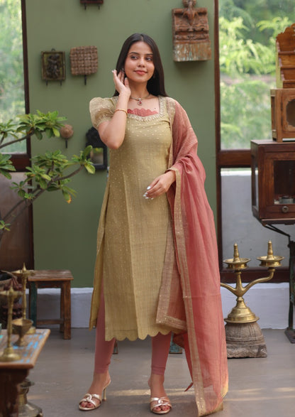 Riona Selene Top & Dupatta Set