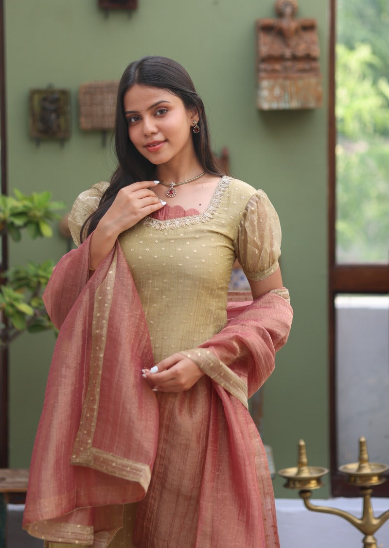 Riona Selene Top & Dupatta Set