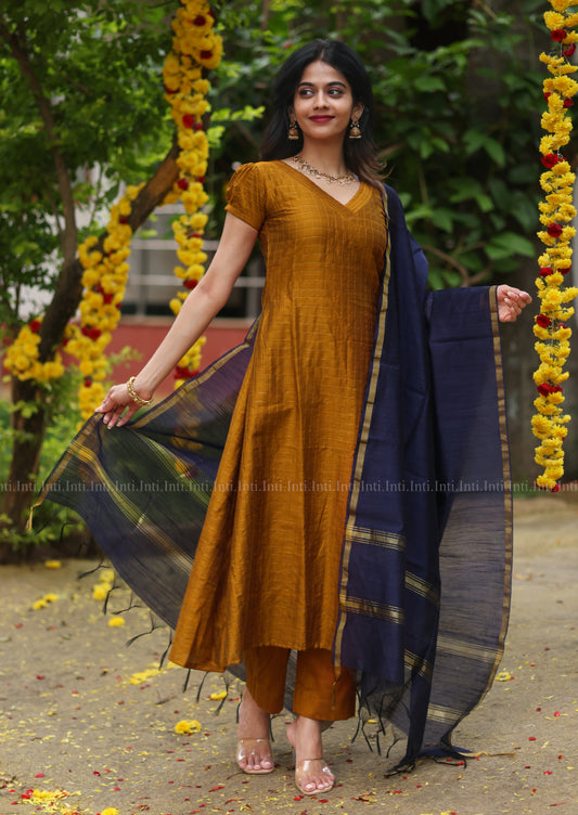 Rust & Night Salwar Suit