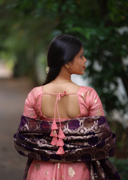 Raspberry Ruffle Anarkali