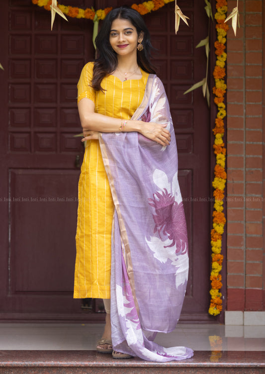 Rayflower Lilly Top & Dupatta Set