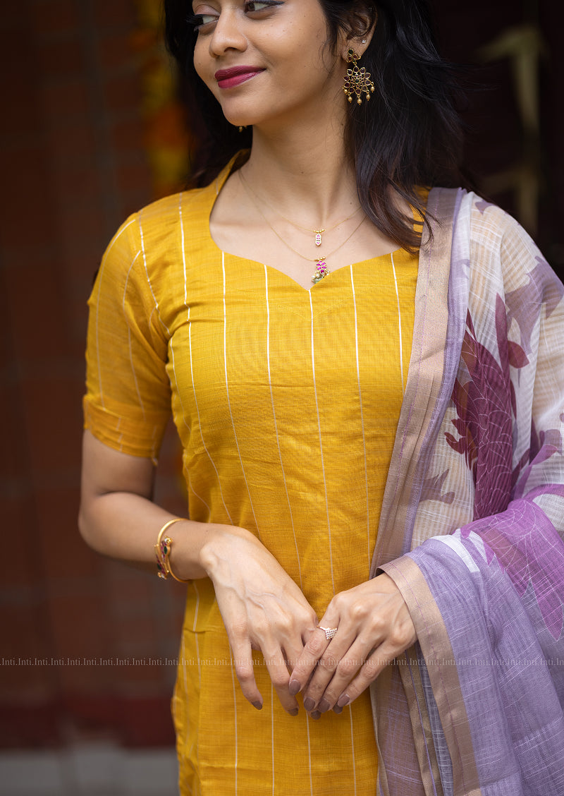 Rayflower Lilly Top & Dupatta Set
