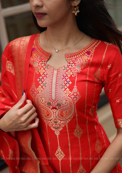 Red Romance Salwar Suit