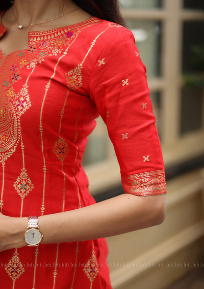 Red Romance Salwar Suit
