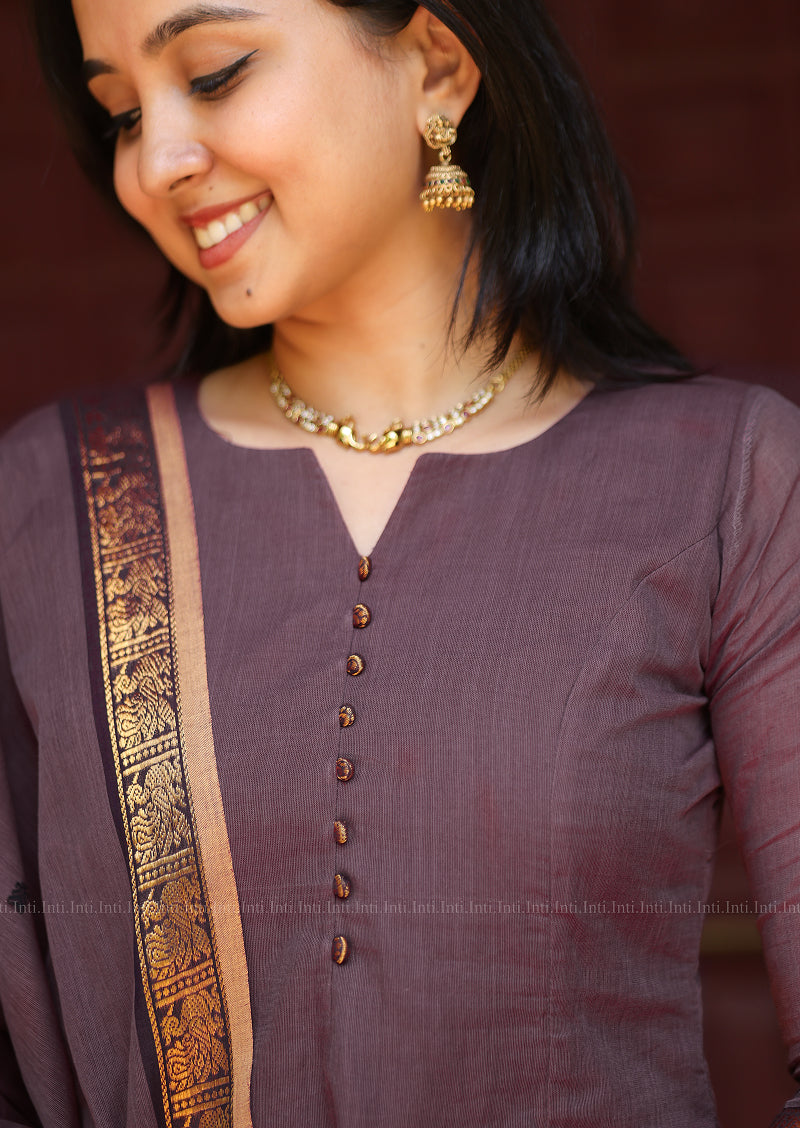 Regal Glory A-Line Top & Dupatta Set