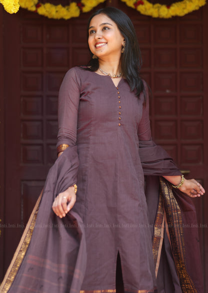 Regal Glory A-Line Top & Dupatta Set