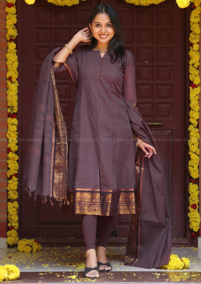Regal Glory A-Line Top & Dupatta Set