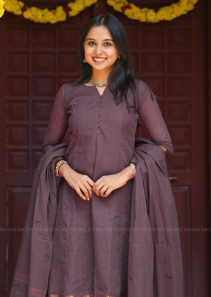 Regal Glory A-Line Top & Dupatta Set