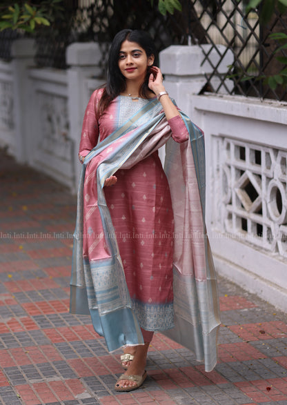 Rose Raga Top & Dupatta Set