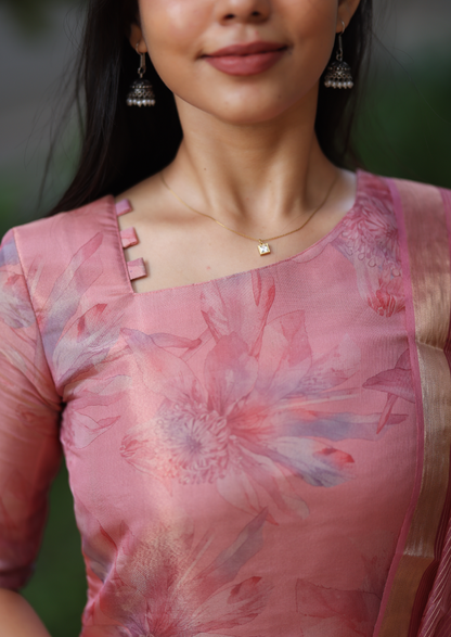 Roselle bliss Top & Dupatta Set