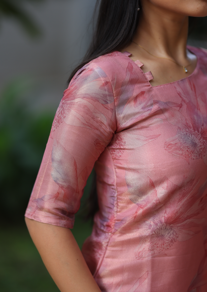 Roselle bliss Top & Dupatta Set