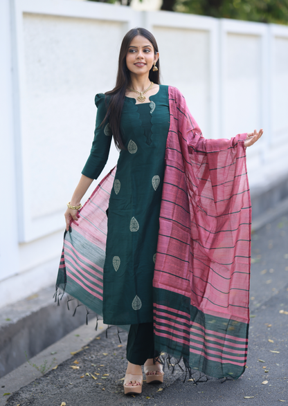 Rosewood Teal Salwar Suit
