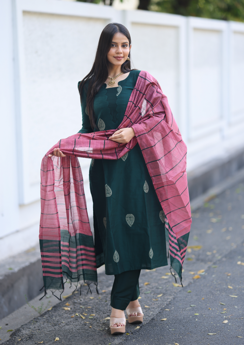Rosewood Teal Salwar Suit