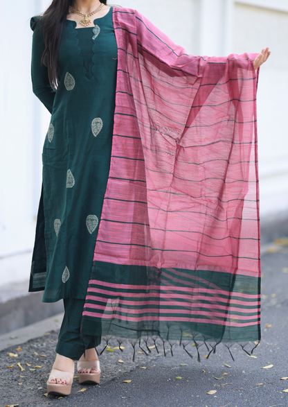 Rosewood Teal Salwar Suit