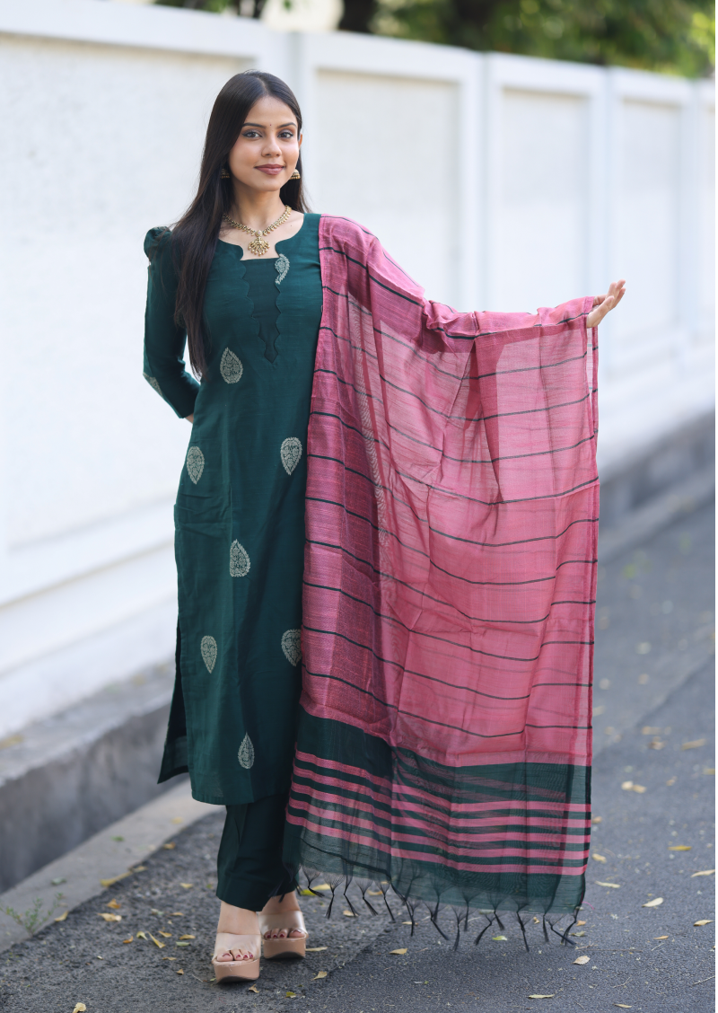 Rosewood Teal Salwar Suit