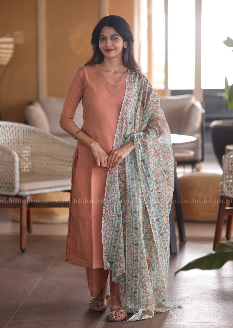 Rosy Beige Salwar Suit