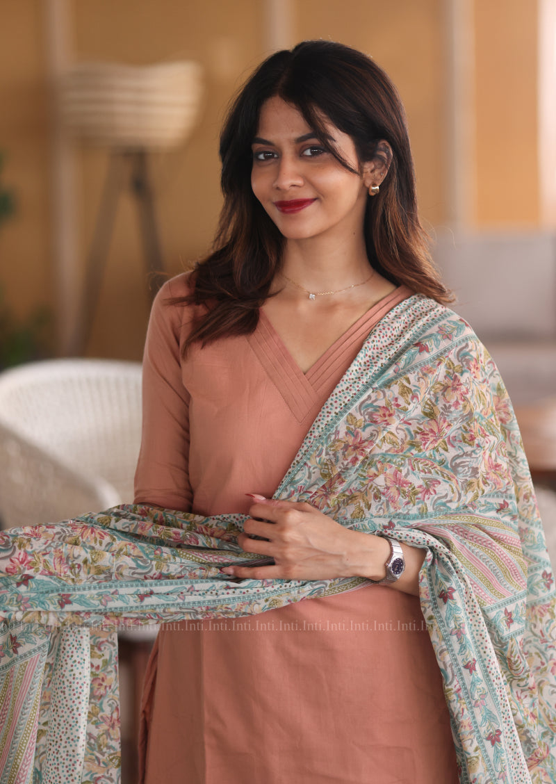 Rosy Beige Salwar Suit