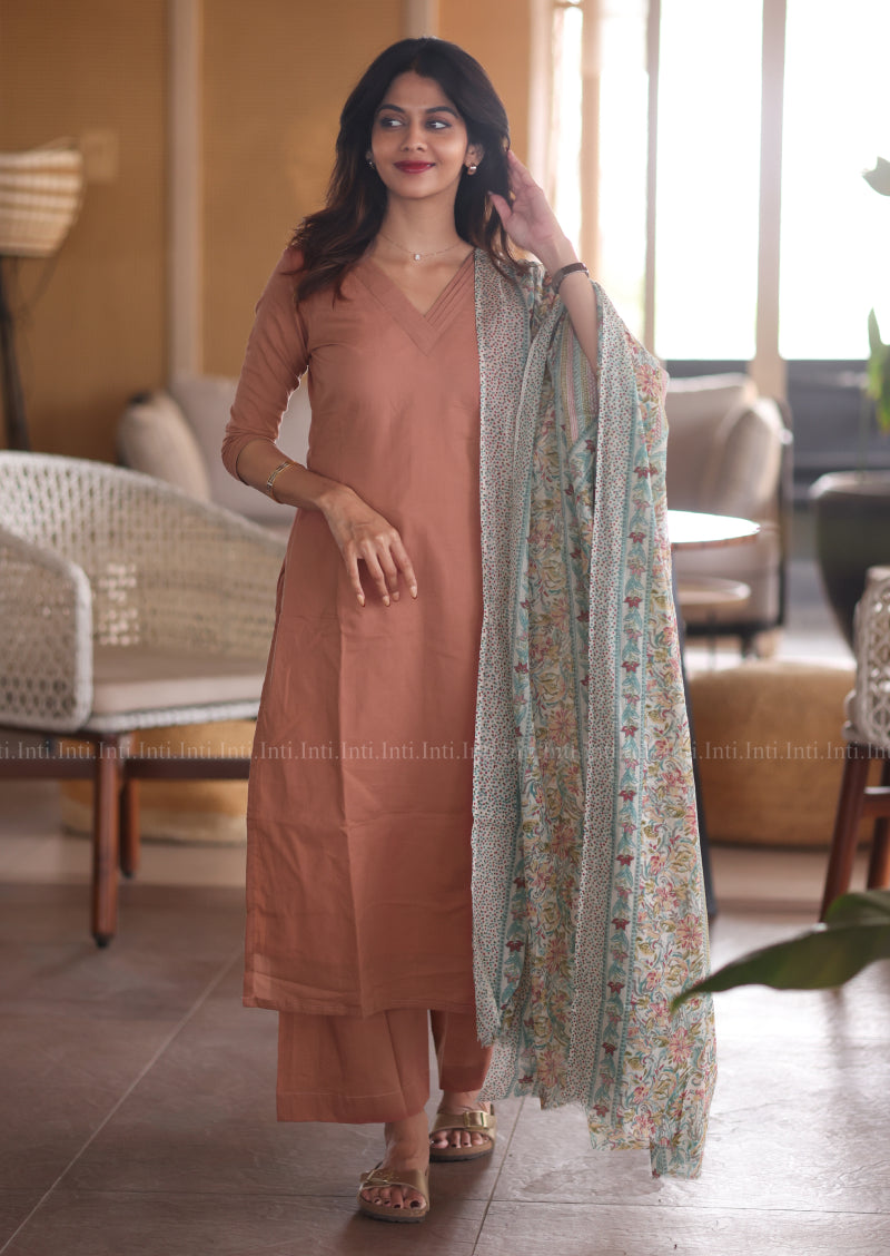 Rosy Beige Salwar Suit