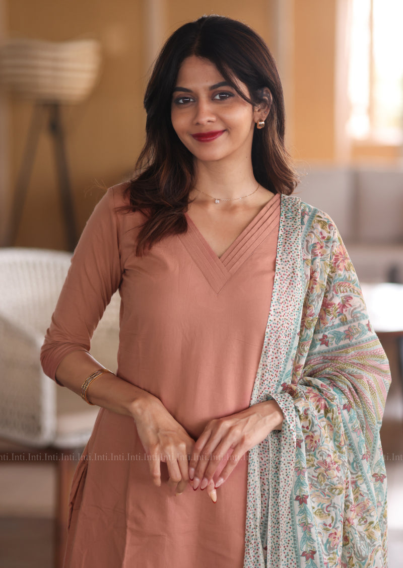 Rosy Beige Salwar Suit