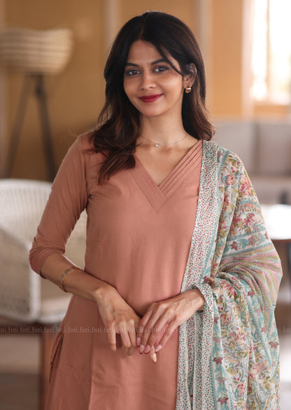 Rosy Beige Salwar Suit