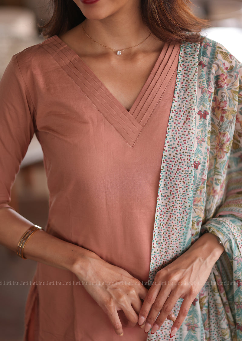 Rosy Beige Salwar Suit