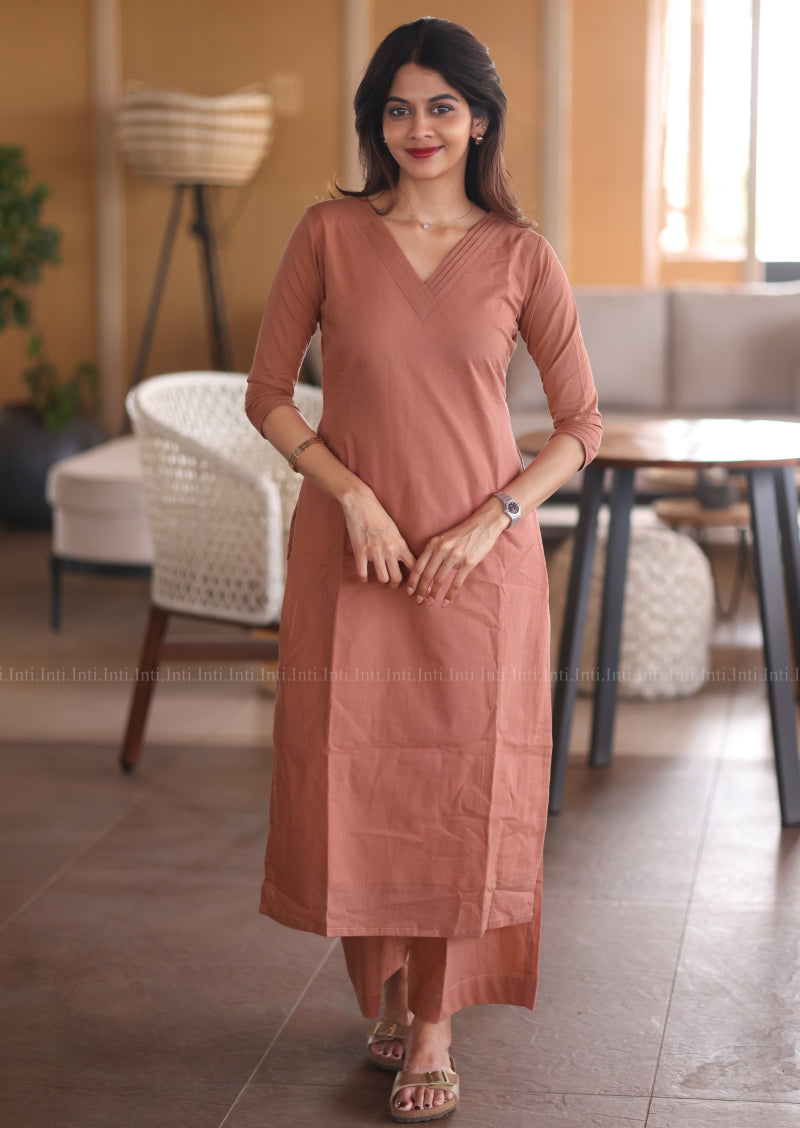 Rosy Beige Salwar Suit