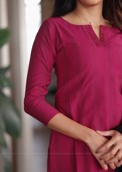 Rosy Heritage Top & Dupatta Set