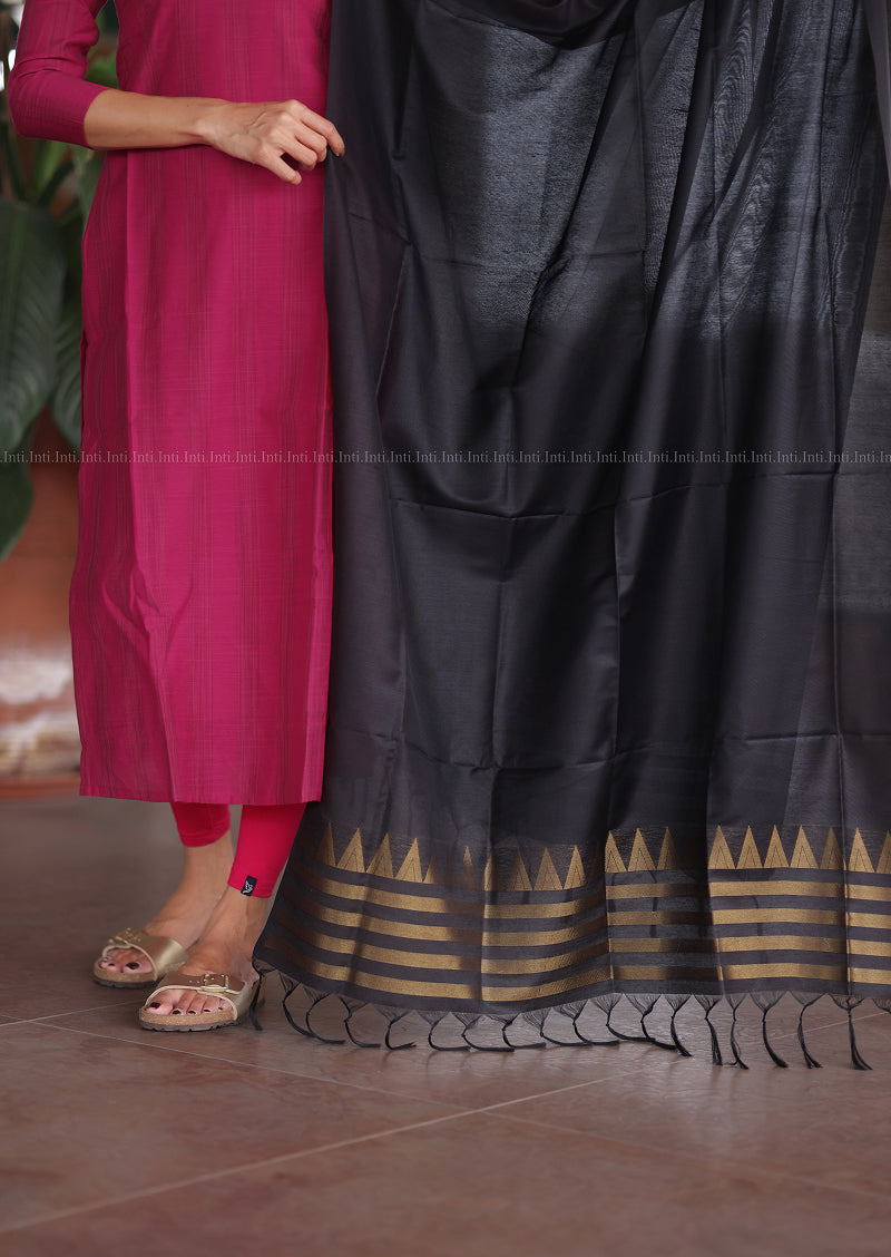 Rosy Heritage Top & Dupatta Set