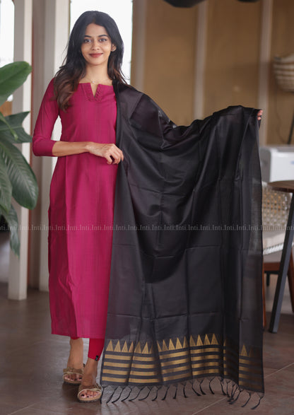 Rosy Heritage Top & Dupatta Set