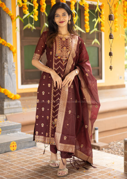 Ruby Wine Salwar Suit