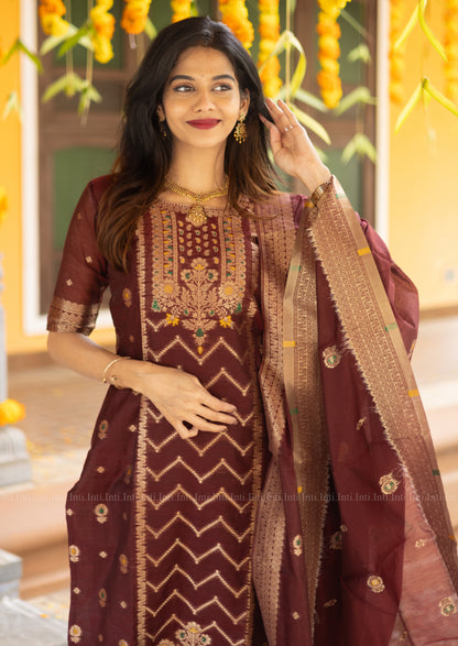 Ruby Wine Salwar Suit