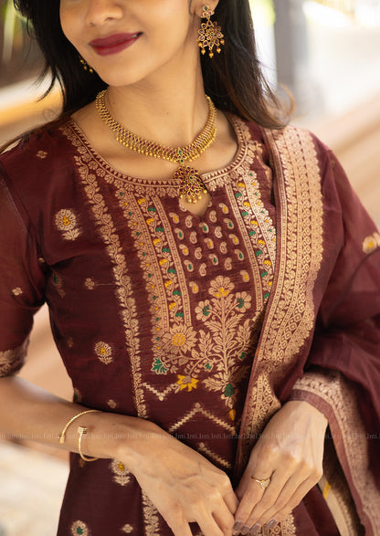 Ruby Wine Salwar Suit