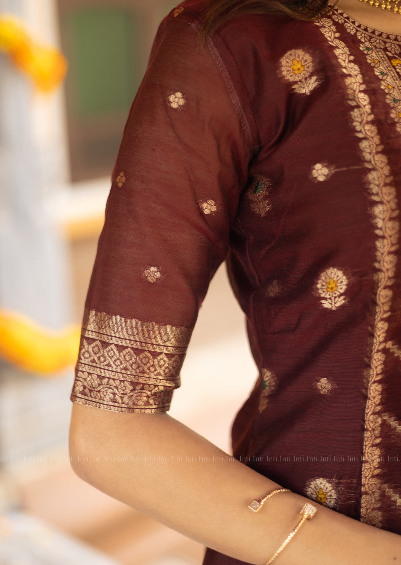 Ruby Wine Salwar Suit