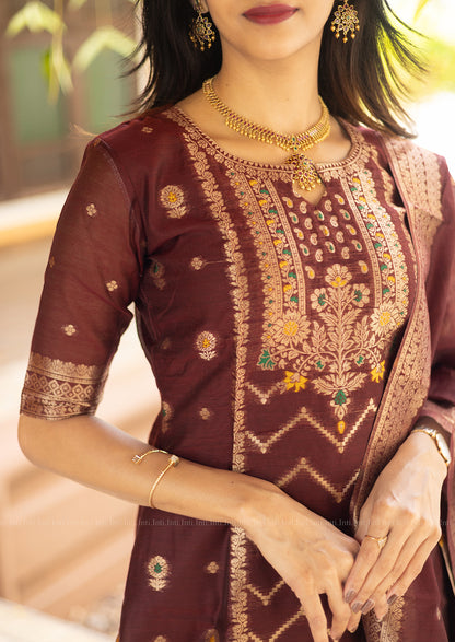 Ruby Wine Salwar Suit