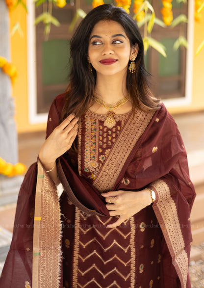 Ruby Wine Salwar Suit
