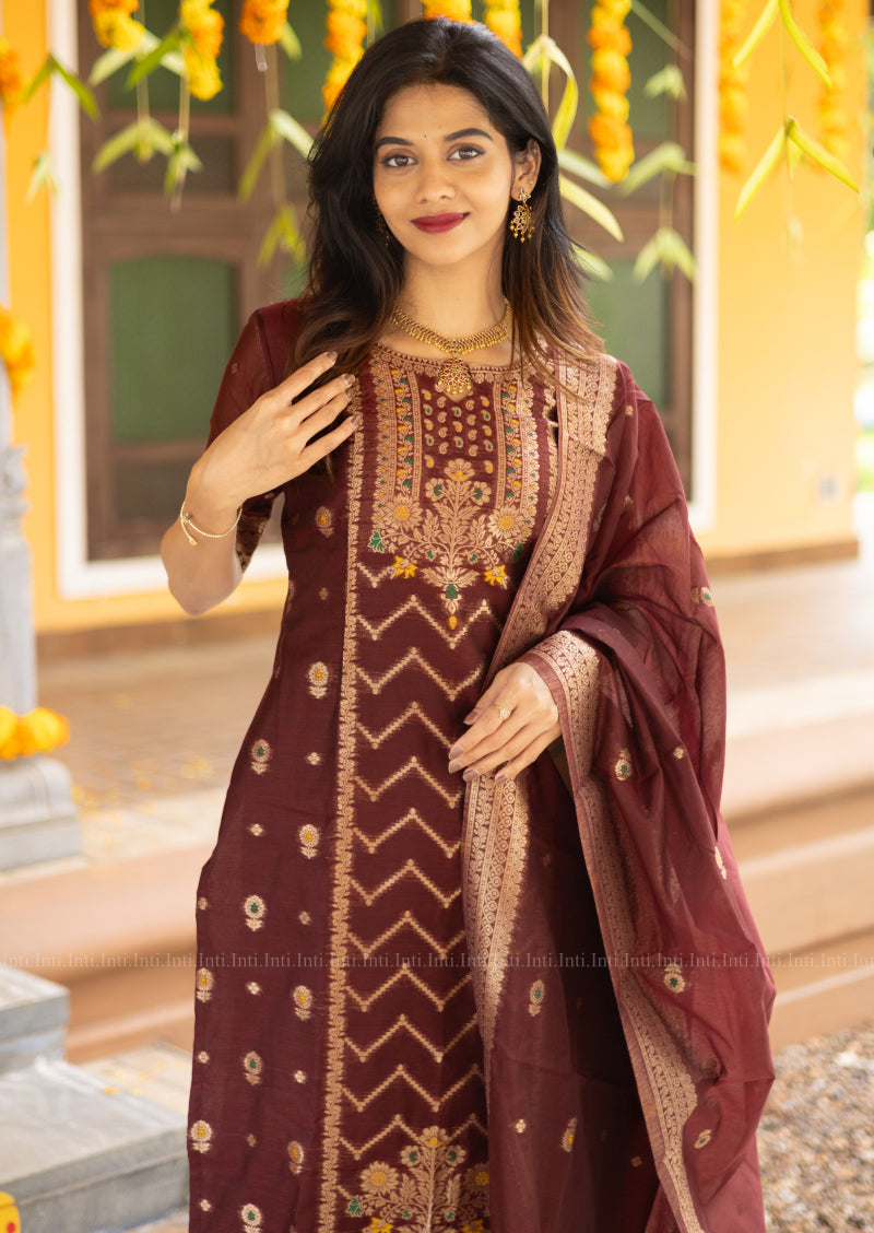 Ruby Wine Salwar Suit