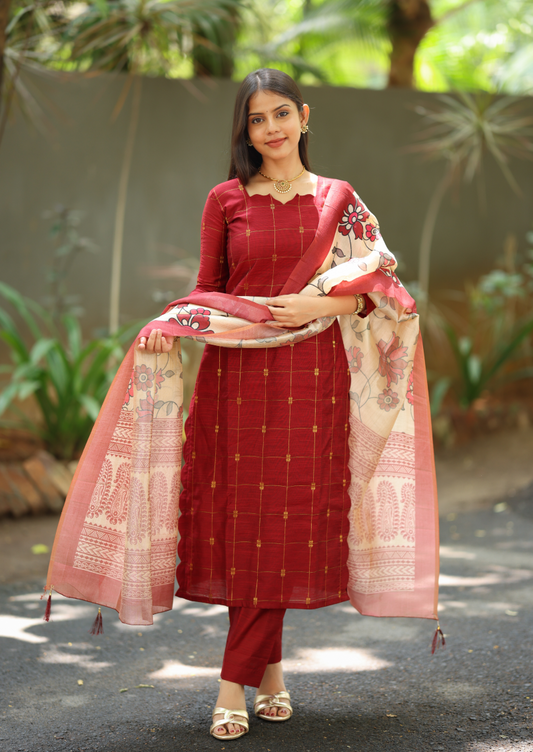 Ruhe  Gold Salwar Suit