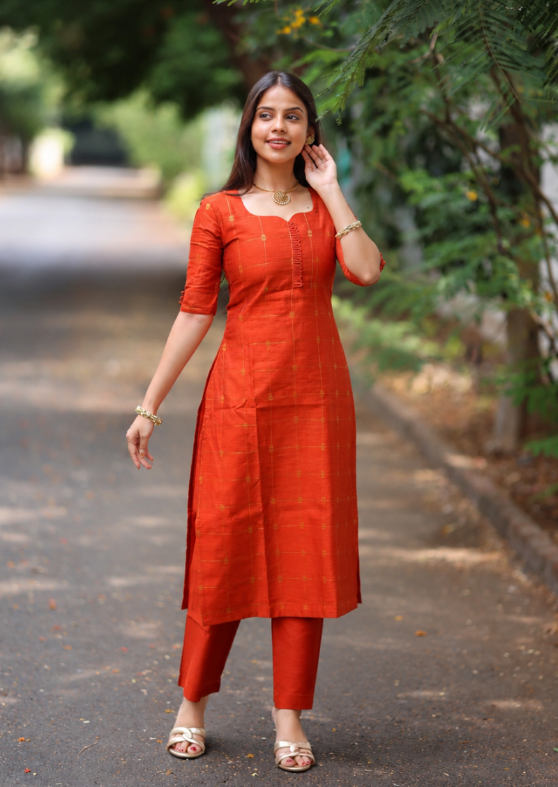 Rust Aura Top & Pant Set