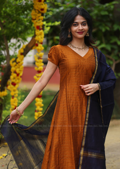 Rust & Night Salwar Suit