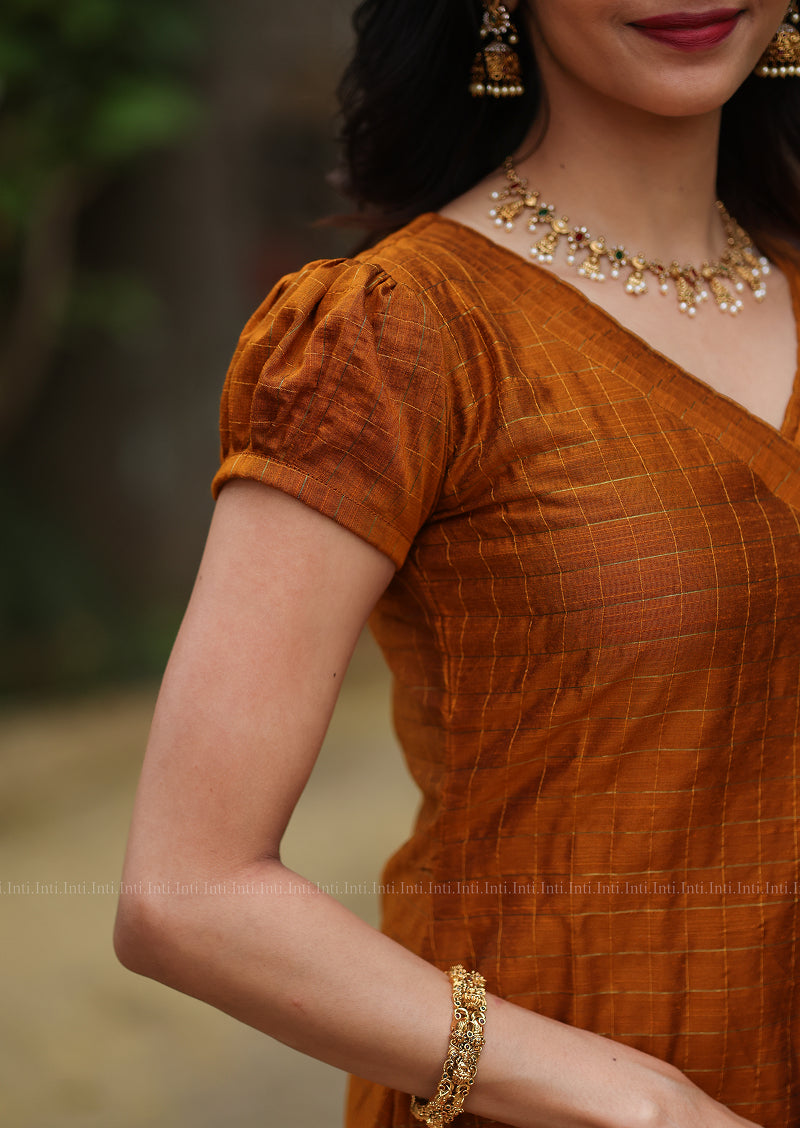 Rust & Night Salwar Suit